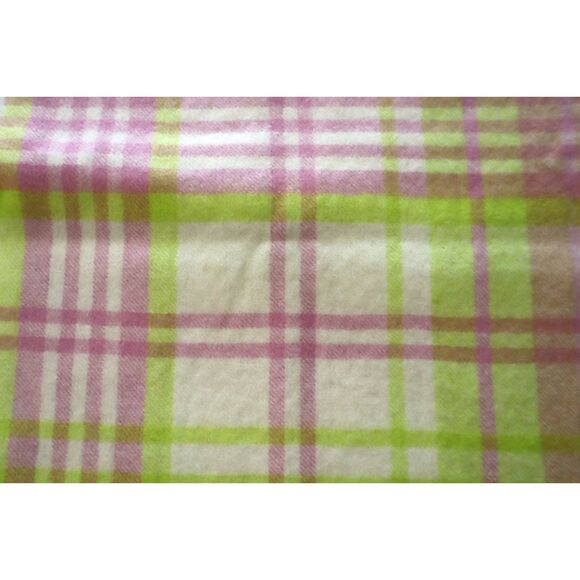 Maeve x Anthropologie Women's Pink Combo Plaid Cozy Fringe Cashmere/Wool Scarf - Picture 4 of 9